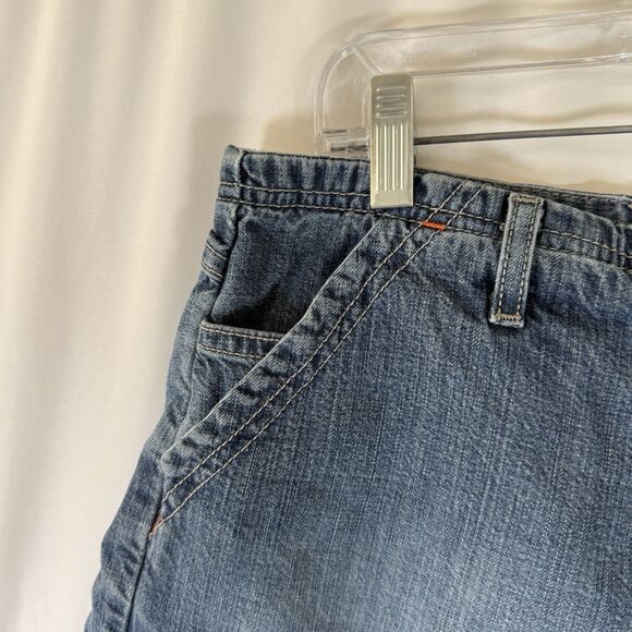 Vintage American Eagle Denim Shorts Womens 10 Medium Wash Button Fly Mexico Made - Picture 3 of 7